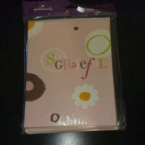 Hallmark Pink Flower Thank You Cards - Picture 1 of 1